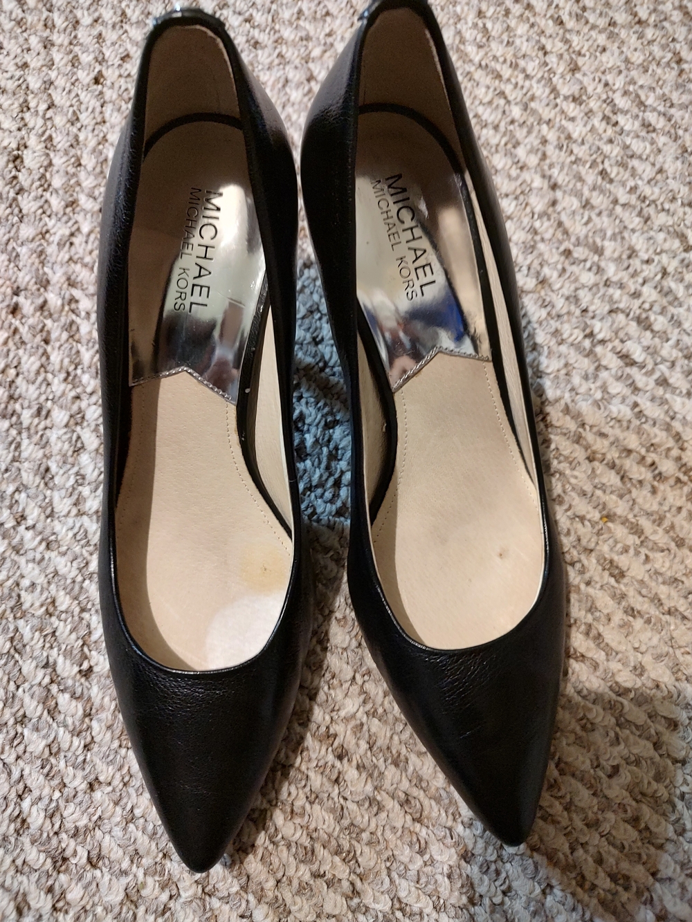 Michael Kors Women's Black Pointed-Toe Pumps
